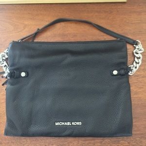 Michael Kors black leather bag
